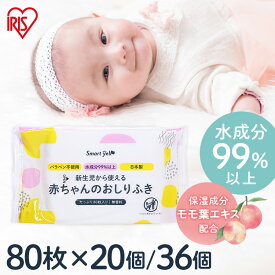 【P3倍！3/11 10時迄】 赤ちゃん用 おしりふき 80枚×20個 ・ 36個 1,600枚 2,880枚 日本製 無香料 ノンアルコール 大容量 おしり拭き パラベン不使用 お尻ふき 新生児 コンパクト 水99.9％ 赤ちゃん おむつ オムツ 幼児 乳児 お尻拭き 80枚入 赤ちゃん用 SY ［2603SS］