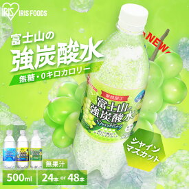 炭酸水 500ml 送料無料 48本 強炭酸水 ミネラルウォーター レモン プレーン 500ml×48本 ラベルレス レモン送料無料 炭酸 48 富士山の強炭酸水 強炭酸水500ml ケース アイリスフーズ アイリスオーヤマ 【代引き不可】