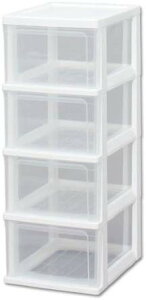 収納ボックス 収納ケース 4段 ローラー付き 衣装ケース チェスト クリアチェスト 引き出し 完成品 組立不要 スリム 衣類収納 押入収納 収納 クローゼット 子供部屋 衣替 整理 整頓 新生活 子