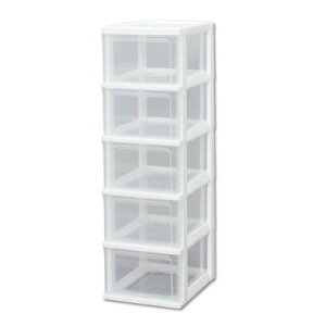 収納ボックス 収納ケース 5段 ローラー付き 衣装ケース チェスト クリアチェスト 引き出し 完成品 組立不要 スリム プラスチック 衣類収納 押入収納 収納 クローゼット 子供部屋 衣替 整理