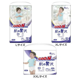 グーンプラス おむつ パンツ L XL XXL グーン ビッグ ビッグより大きい 40枚 34枚 24枚 グーンプラス肌の贅沢パンツ 大王製紙 グーン GOO.N ベビーオムツ 肌の贅沢 パンツ 保湿成分配合 Lサイズ XLサイズ XXLサイズ