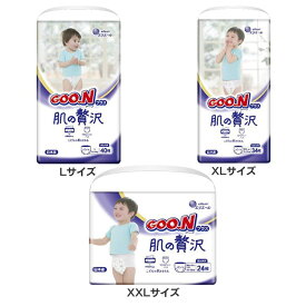 グーンプラス肌の贅沢パンツ 限定品 820039大王製紙 グーン GOO.N ベビーオムツ 肌の贅沢 パンツ 保湿成分配合 肌への負担軽減 吸収体エンボス Lサイズ XLサイズ XXLサイズ【D】