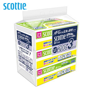 スコッティ ファイン ペーパーふきん サッとサッと 200組(400枚) 3コパック 37836ペーパーふきん キッチンタオル キッチンペーパー ペーパータオル さっとさっと サッとサッと 台ふきん 2枚