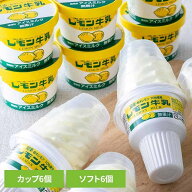 【期間限定★10％OFF】 フタバ レモン牛乳アイスカップ・ソフトセット ご当地 アイス レモン牛乳 スイー…