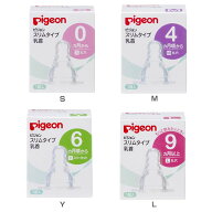 スリムタイプ乳首 0ヵ月〜 選べる1個入・2個入 哺乳瓶 哺乳びん 飲み口 ベビー用品 ピジョン S・M・Y・L