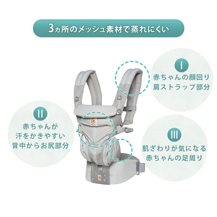 楽天市場】エルゴ オムニ360 クールエア 抱っこひも エルゴベビー EBC 