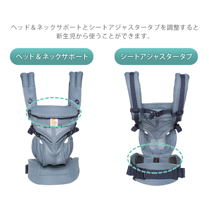 楽天市場】エルゴ オムニ360 クールエア 抱っこひも エルゴベビー EBC 