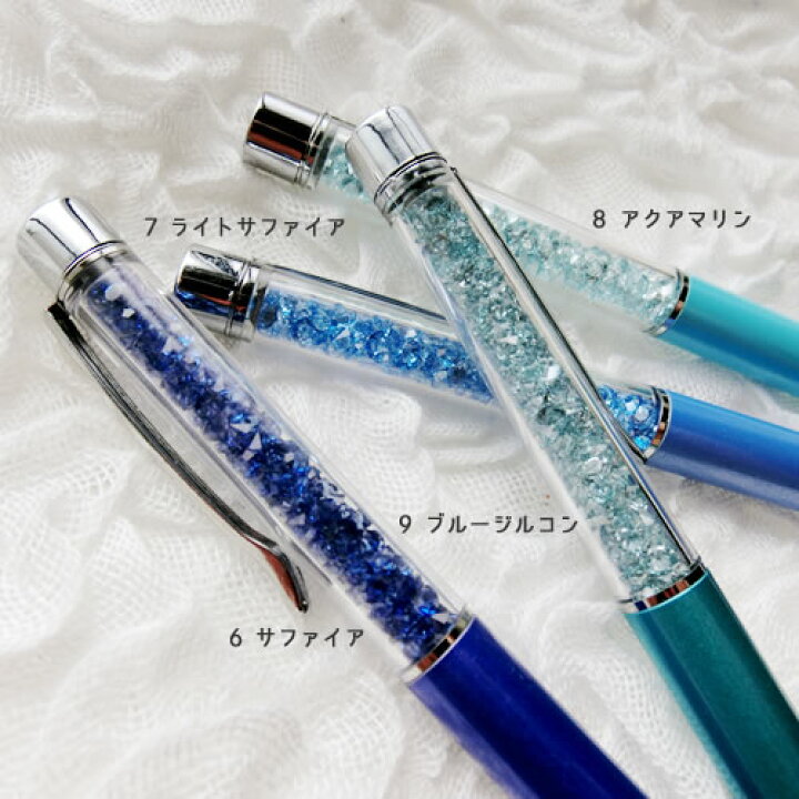楽天市場】【メール便OK】クリスタル ストーン キラキラボールペン01 