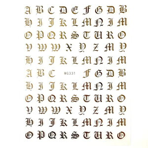 �y���[����OK�z�唻�l�C���V�[��006 �S�[���h �A���t�@�x�b�g���� �t�H���g �u���b�N���^�[ �I�[���h�C���O���b�V�� A�`Z