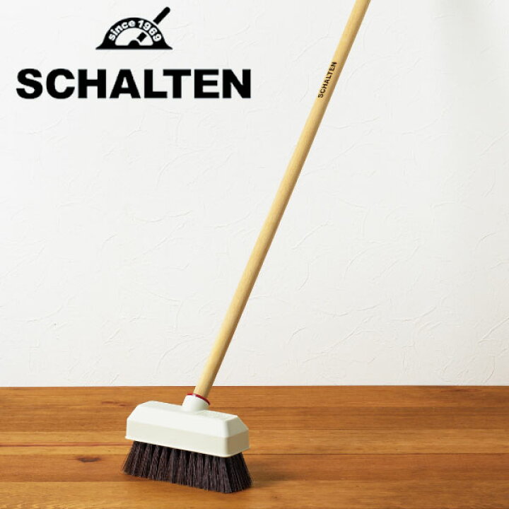 楽天市場 デッキブラシ おしゃれ Schalten デッキブラシ シャルテン 日本製 木柄 ブラシ ロング バスルーム バルコニー ベランダ 掃除 玄関 床掃除 掃除道具 ママチー