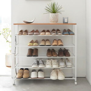 シューズラック おしゃれ 大容量 【全4種】 靴箱 靴収納 下駄箱 省スペース スリム 玄関収納 シンプル 北欧 オープンラック インテリア雑貨 タワーシリーズ towerシリーズ 公式 yamazaki W60/W90 キ