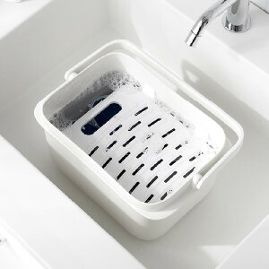 つけ置き洗い バケツ 洗濯グッズ 汚れ落とし 予洗い 靴 ランドリー おしゃれ シンプル 日用品雑貨 角型 洗面所 軽量 洗濯板 省スペース コンパクト 引っ掛け フック 吊り下げ収納 北欧 タワ