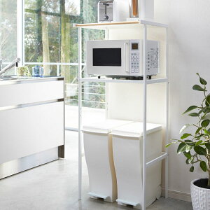 【全6種】ゴミ箱上ラック キッチンラック おしゃれ 伸縮 棚 towerシリーズ 公式 収納ラック シェルフ キッチン収納 ダストボックス上 デッドスペース レンジラック スリム 北欧 タワーシリー