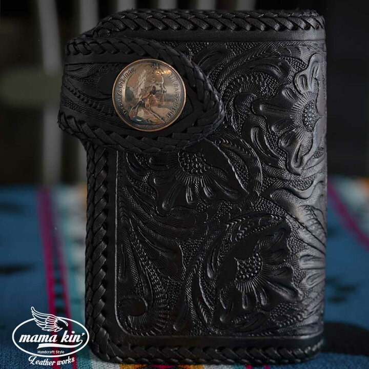 楽天市場】【送料無料】サドルレザー使用！ライダースウォレット  