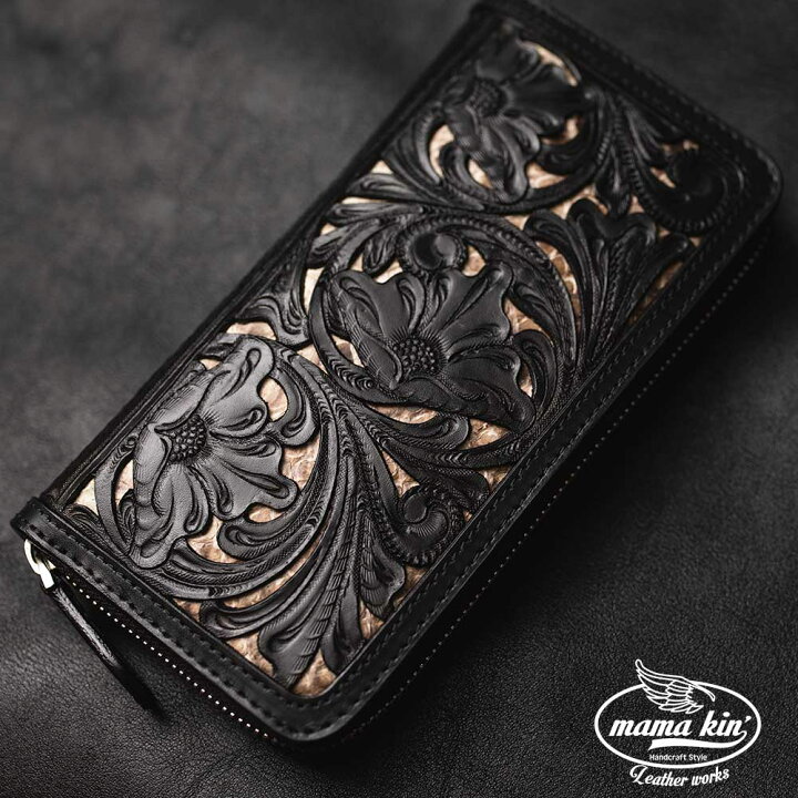 楽天市場】送料無料 蛇革 ラウンドファスナー ラウンドジッパー  