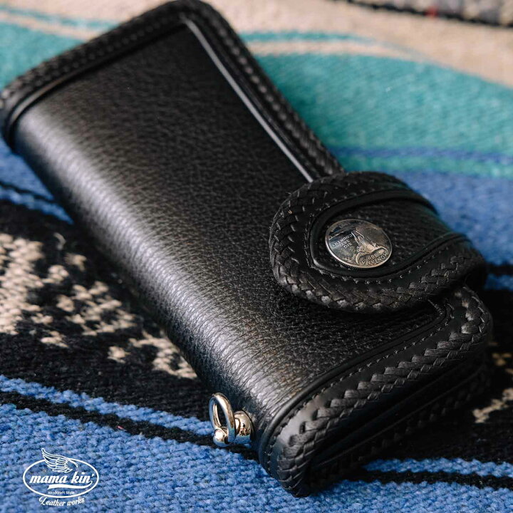 楽天市場】シャークスキン 長財布 メンズ財布 ライダースウォレット  