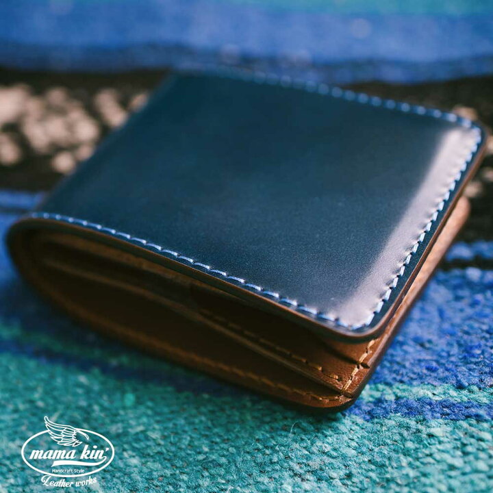 楽天市場】送料無料/コードバン/二つ折り財布/栃木レザー/レザー  