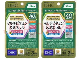 DHC パーフェクト サプリ マルチビタミン & ミネラル 6日分 (12粒×2袋セット) 栄養機能食品 (4511413407936)