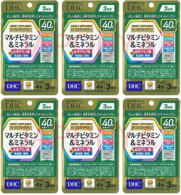 DHC パーフェクト サプリ マルチビタミン & ミネラル 18日分 (12粒×6袋セット) 栄養機能食品 (4511413407936)