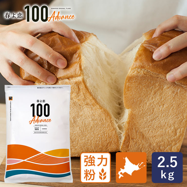 強力粉 春よ恋100Advance 北海道産パン用小麦粉 2.5kg 国産小麦粉 春よ恋100%