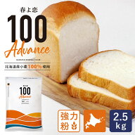 春よ恋100Advance 2.5kg 強力粉 北海道産パン用小麦粉 春よ恋100% 北海道産小麦粉 国産小麦粉_