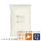 強力粉 北海道産小麦粉 ハルユタカ100 国産パン用小麦粉 2.5kg _ 国産小麦粉 お花見