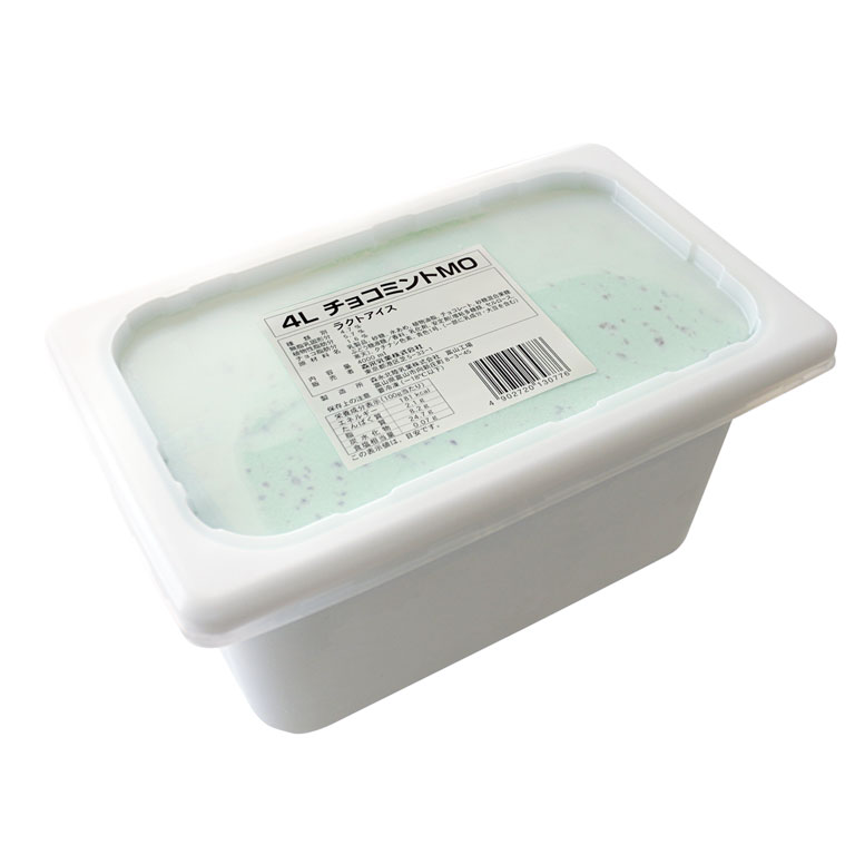 ラクトアイス 4L チョコミントMO 森永 業務用 4000ml アイス 冷凍菓子_
