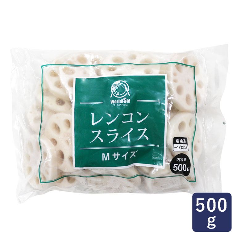 冷凍野菜 レンコンスライスMサイズ 神栄 500g れんこん 蓮根 カット野菜_ : ママパン