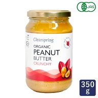有機JAS 有機ピーナッツバター・クランチ クリアスプリング 350g 油・砂糖・乳化剤不使用 オーガニック …