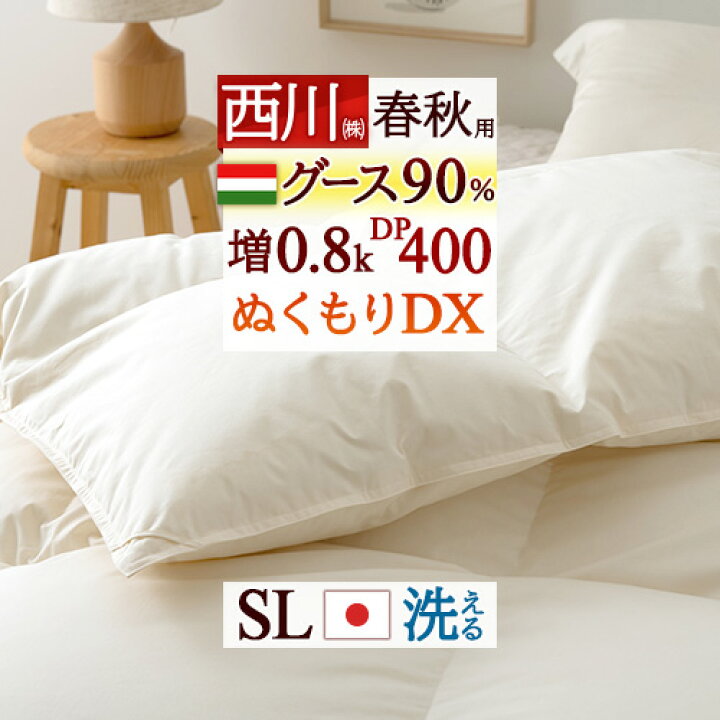 楽天市場】マラソン☆P10 西川 羽毛合掛け布団 シングル グース 東京 