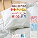 全品P5＆クーポン★夏超得[12日16時～8H] 羽毛肌掛け布団 シングル ダウンケット グース 日本製 洗える 綿100％ カナダ産 ホワイトグースダウン93% 0.3kg 羽毛布団 夏用 羽毛肌掛布団 ロイヤルゴールド 肌ふ