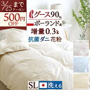 マラソン★最大10％OFFクーポン 羽毛肌掛け布団 シングル グース90% ダウンケット シングルサイズ 夏用 洗える 軽量生地 日本製 羽毛布団 ポーランド産ホワイトグースダウン90％ 0.3kg ロマンス小杉 抗菌 花粉 防ダニ 肌ふとん ウォッシャブル 丸洗い