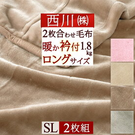 マラソン★最大5,000円クーポン 2枚まとめ買い 西川 毛布 シングル 2枚合わせ しっとりなめらかお買い得でかる～い合せ毛布 軽量 毛布 西川産業 東京西川ポリエステル2枚合わせ毛布シングル ブランケットもうふ