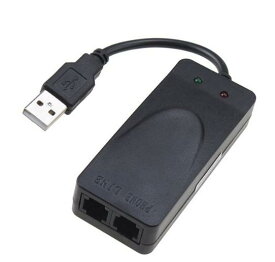 AGPtek　External USB2.0 FAX MODEMファックスモデム 56K V.92、V.90 CX93010 win7RJ11ケーブルでパソコンにファクスを受信※送信