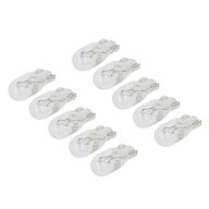 T10ウェッジランプ シングル W5W 12V 5W クリアー【10個セット】白熱電球 コーナリングランプ ターンシグ…