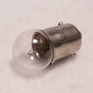 丸形パイロットランプ G11 BA9S 6.3V 1W [10個セット] クリヤー(クリアー) スワンベース S-9-1口金 小型 …