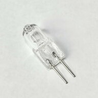 JCタイプ ミニハロゲン電球 G4口金 12V 5W クリアー【返品交換不可】ミラー無しローボルトハロゲンランプ…