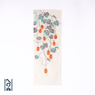 【額装 烏瓜】　注染　手ぬぐい　てぬぐい専門店かまわぬ　秋柄　ギフト　草花　自然