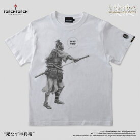 【在庫品】【TORCH TORCH】 SEKIRO: SHADOWS DIE TWICE × TORCH TORCH/ Tシャツコレクション: 死なず半兵衛 白 Sサイズ