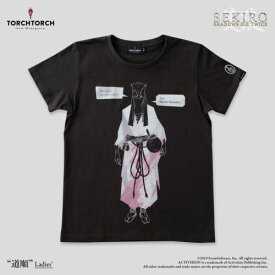 【在庫品】【TORCH TORCH】 SEKIRO: SHADOWS DIE TWICE × TORCH TORCH/ Tシャツコレクション: 道順 墨 レディース Lサイズ