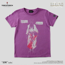 【在庫品】【TORCH TORCH】 SEKIRO: SHADOWS DIE TWICE × TORCH TORCH/ Tシャツコレクション: 道順 藤紫 レディース Lサイズ