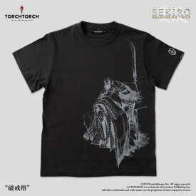 【在庫品】【TORCH TORCH】 SEKIRO: SHADOWS DIE TWICE × TORCH TORCH/ Tシャツコレクション: 破戒僧 墨 Mサイズ