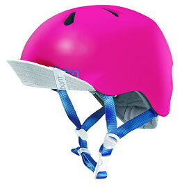 bern(バーン) ヘルメット【NINA：S/Mサイズ(51.5～54.5cm) /サテン ホットピンク】 バイザー/ ストライダー 自転車 スケートボード 子供用 キッズ