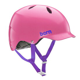 bern(バーン) ヘルメット【BANDITO：M/Lサイズ(54.5～57cm) /サテンピンク】 ストライダー 自転車 スケートボード 子供用 キッズ ジュニア