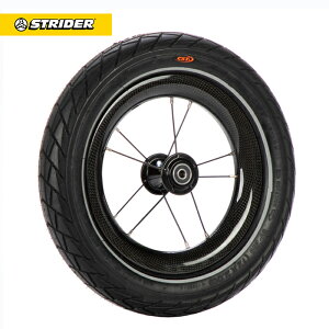 ストライダー オプションパーツ ST-R カーボンホイール&ゴムタイヤ 2本セット(10スポーク/スリムナットフラッシュアクスル付き)カスタムパーツ【スポーツモデル/クラシックモデル/コラ