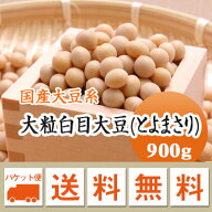 大豆 白目大豆 とよまさり 北海道産 900g 【令和7年産】 メール便 送料無料 味噌用大豆 煮豆などにも