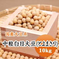 大豆 【令和7年産】 中粒白目大豆 とよまさり 北海道産 煮豆 味噌 豆乳 豆腐などに 10kg 大容量 送料無料