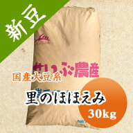 大豆 里のほほえみ 山形県産 煮豆 豆乳 味噌 30kg【令和7年産】 業務用