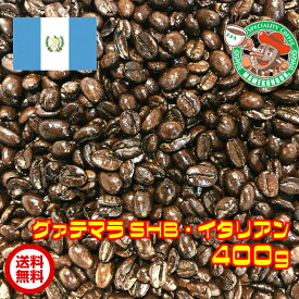 【メール便・送料無料】グァテマラ・イタリアンロースト 400g【自家焙煎コーヒー豆・レギュラーコーヒー】