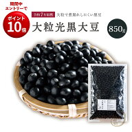 SS限定エントリーでP10倍新豆入荷 大粒光黒大豆 3.0上 850グラム 令和7年収穫 北海道産 【送料無料】 大…